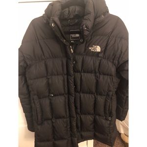Women’s north face down parka jacket medium black
